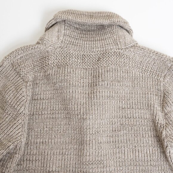 Polo Ralph Lauren Shawl Collar Cardigan Beige Large - Picture 10 of 12